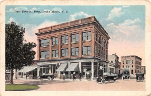 Rocky Mount North Carolina First National Bank Vintage Postcard AA64035