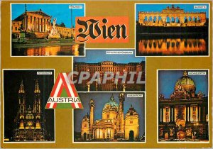 Postcard Modern Vienna night