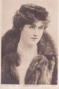 Margaret Halstan Actress Fur Coat Antique Edwardian Postcard