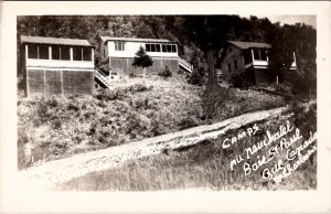 Baie St Paul Quebec Canada Camps Au Neuchatel RPPC Postcard Y18