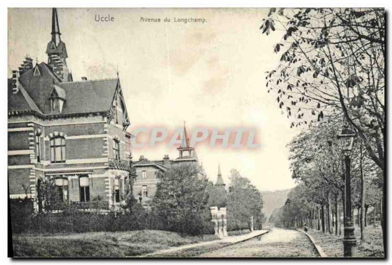 Old Postcard Avenue Longchamp Uccle