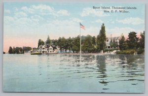 Thousand Islands New York~Sport Island~Vintage Postcard