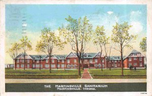 Martinsville Sanitarium Indiana 1929 postcard