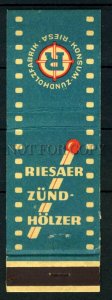 500169 GERMANY Riesaer Vintage match label