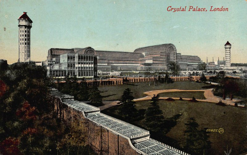 Crystal Palace, London, England, Great Britain, Early Postcard, Unused 