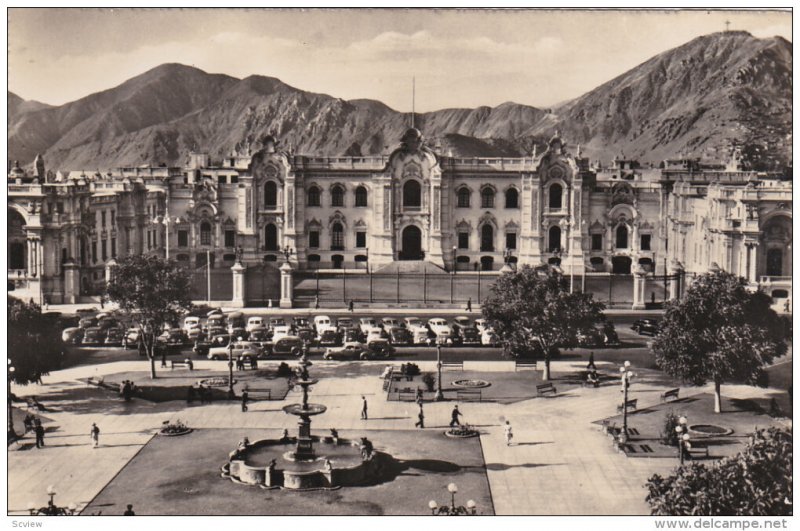 RP; LIMA, Peru; Plaza de Armas y de el Palacio de Gobierno, Principal Square ...