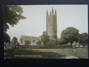 Devon WIDECOMBE IN THE MOOR CHURCH c1914 RP Postcard by Chapman & Son 9764