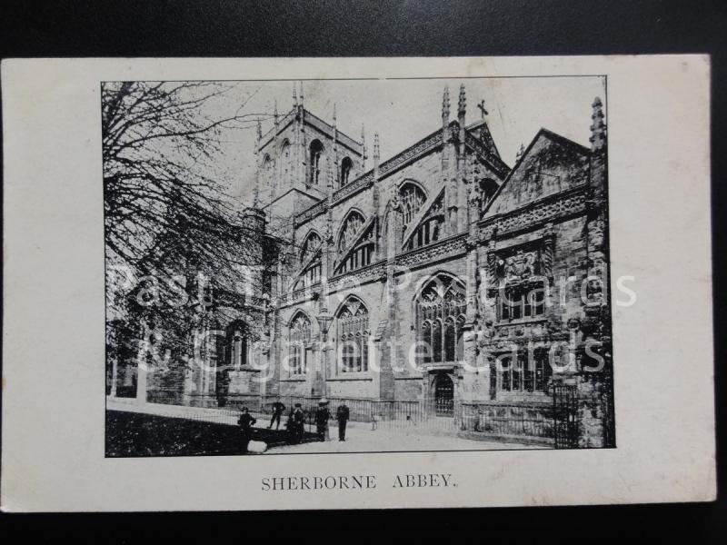 c1911 Dorset: Sherborne Abbey - Advert for GARDINER, SONS & Co Ltd on reverse