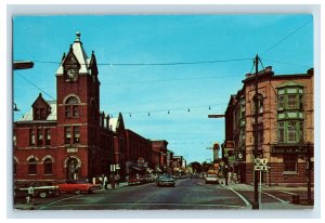 Vintage King Street Looking East Ontario Postcard P158E