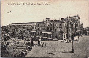 Argentina Buenos Aires Estacion Once de Septiembre Vintage Postcard C140