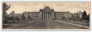 c1905 Fold Out Panoramic Stanford University Art Museum College CA Postcard