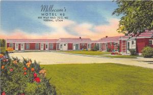 Vernal Utah 1950s Postcard Millecam's Motel 40