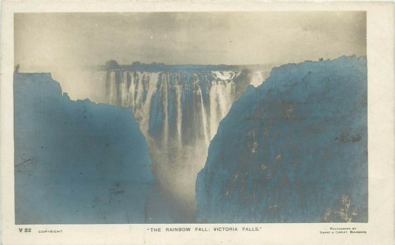 The Rainbow Fall Victoria Falls Rhodesia ( Zambia Zimbabwe ) Photo Postcard