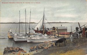 Guayaquil Ecuador Boat Dock in La Tahona Vintage Postcard AA109253