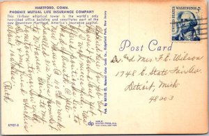 Postcard FACTORY SCENE Hartford Connecticut CT AO0676