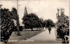 RPPC DUNEDIN, New Zealand    2  Postcards of the BOTANICAL GARDENS  c1910s