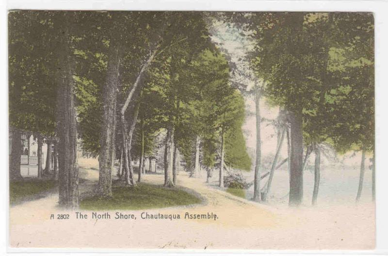 The North Shore Lake Chautauqua Assembly New York Rotograph postcard