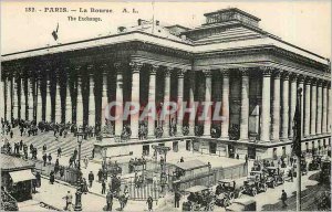 Old Postcard Paris Stock Exchange The Exchange