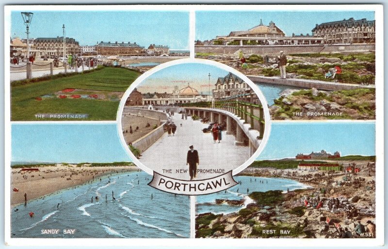 c1930s Porthcawl, Wales Promenade Sandy Bay Rest Bay New Beach Resort A359