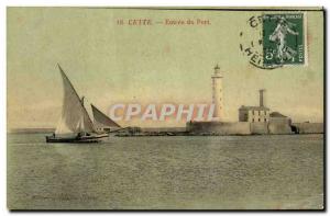 Old Postcard Lighthouse This Entree harbor boat