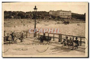 Old Postcard Arcachon View from the Jetee