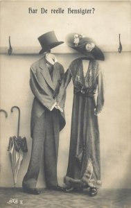 Experimental photography man and woman clothes have real intentions 1917 fashion