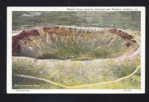 METEOR CRATER FLAGSTAFF & WINSLOW ARIZONA ROUTE 66 VINTAGE POSTCARD