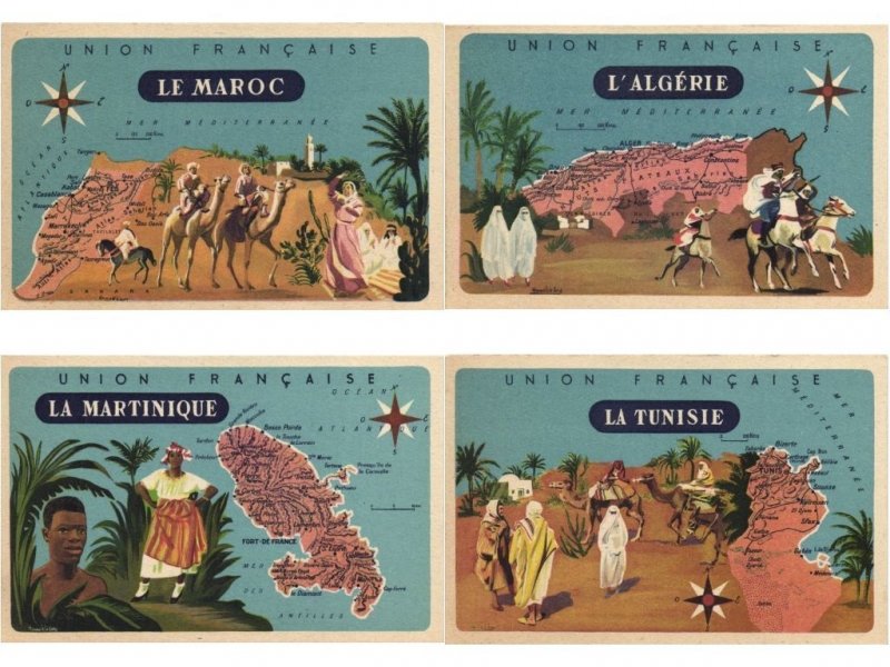 GEOGRAPHY, MAPS, 21 Vintage Postcard (L6069)