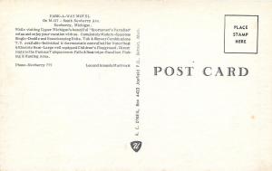 Newberry Michigan~Park-A-Way Motel~1960s Cars~Postcard