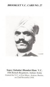 Sepoy Ram 10th Baluch Indian WW2 Regiment Burma Victoria Cross Postcard