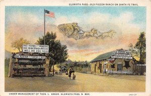 J30/ Glorieta Pass New Mexico Postcard c1910 Pigeon Ranch Santa Fe Trail  253