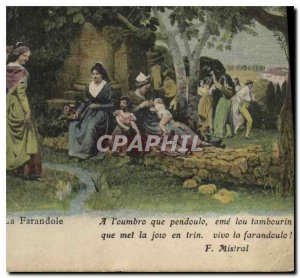 Old Postcard La Farandole