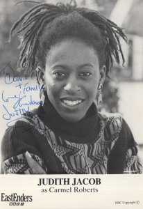 Judith Jacob as Carmel Richards Eastenders Early Hand Signed Photo