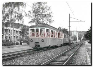 Postcard Modern Train Bale Heuwaage has Bottmingerstrasse