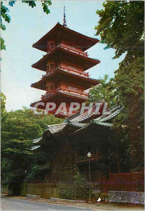 Postcard Modern Brussels Japanese tower from the Paris Exhibition (1900) Japa...