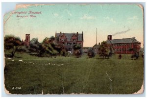 1910 Springfield Hospital Springfield Massachusetts MA Vintage Antique Postcard
