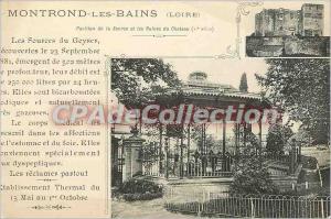 Postcard Old Montrond les Bains (Loire) Sources Geyser