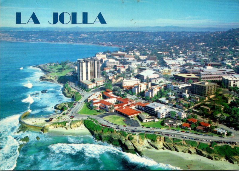 California La Jolla Aerial View 1991