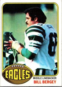 1976 Topps Football Card Bill Bergey Philadelphia Eagles sk4539