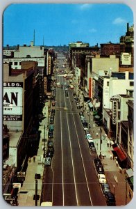 Vtg Syracuse New York NY Downtown Street View From Chimes Building Postcard