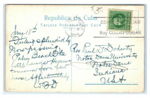 Postcard Cuba, Cutting Sugar Cane 1929 T8