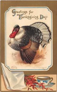 Thanksgiving, Ellen H Clapsaddle Postcard Series no 51670 Writing on back 