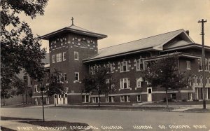 RPPC, Real Photo, First Methodist Church, Huron, SD, Old Post Card