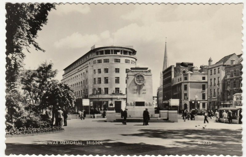 Bristol; The War Memorial K3333 RP PPC By Valentines, Unposted, c 1950's 