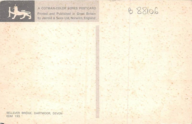 B88106 bellever bridge dartmoor devon uk  14x9cm