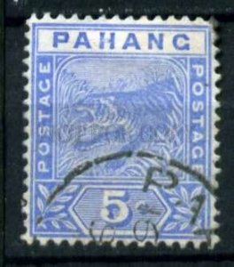 509625 Malaysia state 1891 year Pahang Tiger stamp