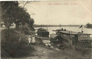 CPA AK Vietnam Indochine TONKIN Viétri - Le Port (61592)