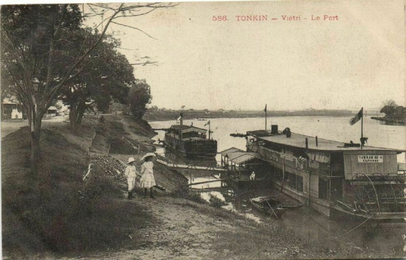 CPA AK Vietnam Indochine TONKIN Viétri - Le Port (61592)