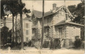 CPA ARCACHON-Le Chalet Villemin et l'Hotel Moderne (27899)