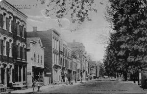 Ellenville New York Canal Street Scene Historic Bldgs Antique Postcard K29588